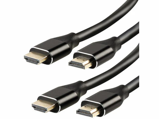 2 Câbles HDMI High-Speed 2.1 Jusqu'à 8K - 2 M -Magasin D'électronique 2 cables hdmi high speed 2 1 jusqu a 8k 2 m ref ZX3109 1