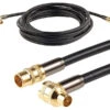 Câble Antenne Coaxial HDTV Premium 105 DB à Connecteur Coudé 90° - 5 M -Magasin D'électronique cable antenne coaxial hdtv premium 105 db a connecteur coude 90 5 m ref PX8928 1