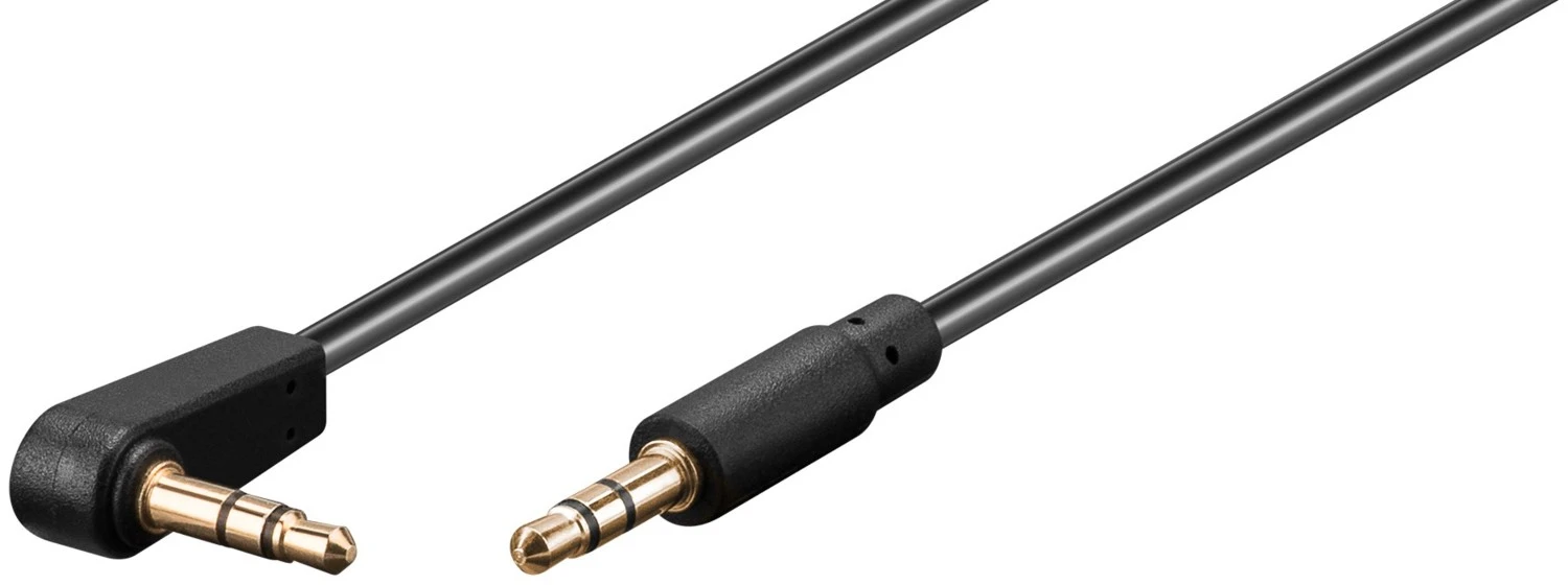 Magasin D'électronique -Magasin D'électronique cable audio jack 3 5mm male male coude 1 5 m ref KT7707 1