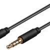 Goobay Câble Double Jack 3.5 Mm Noir - 4 Points - 1m -Magasin D'électronique cable double jack 3 5 mm noir 4 points 2m ref KT8265 1 1