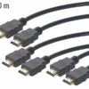 3 Câbles HDMI Compatible 4K, 3D & Full HD, HEC, Noir - 10 M -Magasin D'électronique cable hdmi compatible 4k 3d full hd hec noir 10 m x3 ref ZX1385 1