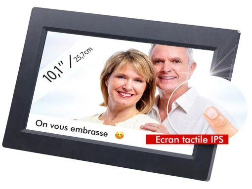 Cadre Photo Numérique Connecté à écran Tactile IPS 10,1" DF-800.WiFi -Magasin D'électronique cadre photo numerique connecte a ecran tactile ips 10 1 df 800 wifi ref ZX2822 2