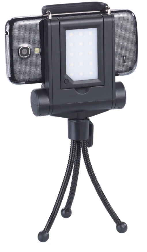 Lampe Photo/vidéo 15 LED Avec Trépied Pour Smartphone Et Perche à Selfie -Magasin D'électronique lampe photo video 15 led avec trepied pour smartphone et perche a selfie ref NX9057 3