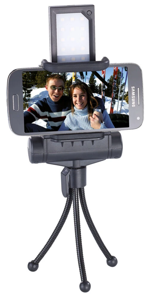 Lampe Photo/vidéo 15 LED Avec Trépied Pour Smartphone Et Perche à Selfie -Magasin D'électronique lampe photo video 15 led avec trepied pour smartphone et perche a selfie ref NX9057 6