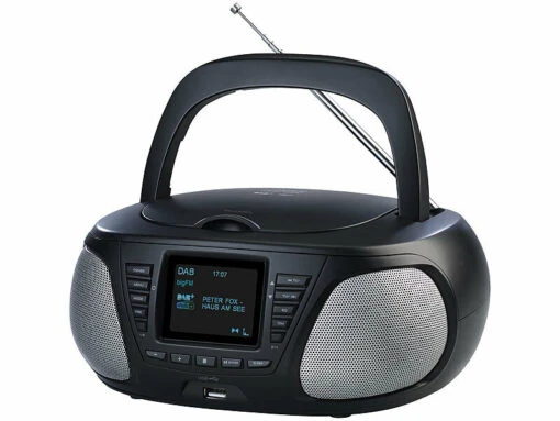 Lecteur CD Portable Avec Bluetooth / DAB+ / FM / USB / AUX -Magasin D'électronique lecteur cd portable avec bluetooth dab fm usb aux ref ZX3351 2