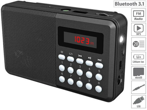 Radio De Poche FM Rechargeable Bluetooth/MP3/USB/MicroSD TAR-702.bt -Magasin D'électronique radio de poche fm rechargeable bluetooth mp3 usb microsd tar 702 bt ref ZX1714 4